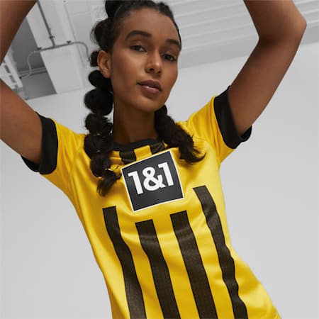 Maillot Borussia Dortmund Home 22/23 Replica Femme, Cyber Yellow, small-DFA
