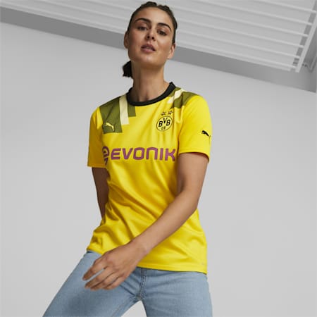 Borussia Dortmund Cup 22/23 Replica Jersey Women, Cyber Yellow, small