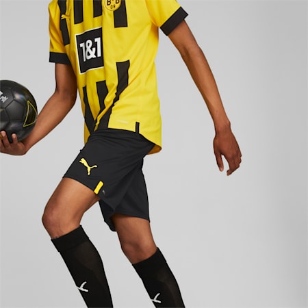 Borussia Dortmund 22/23 Replika Spodenek Męskich, Puma Black-Cyber Yellow, small