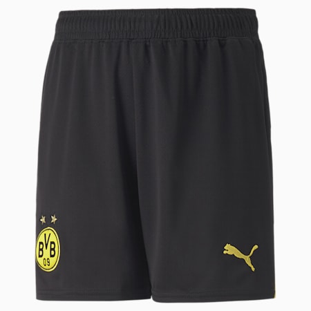 Borussia Dortmund 22/23 Replika-Shorts für Jugendliche, Puma Black-Cyber Yellow, small