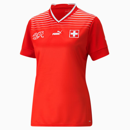 Switzerland Home 22/23 Replica Jersey Women, Puma Red-Puma White, small