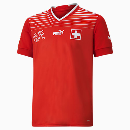 Schweiz 22/23 Replik-Heimtrikot Teenager, Puma Red-Puma White, small