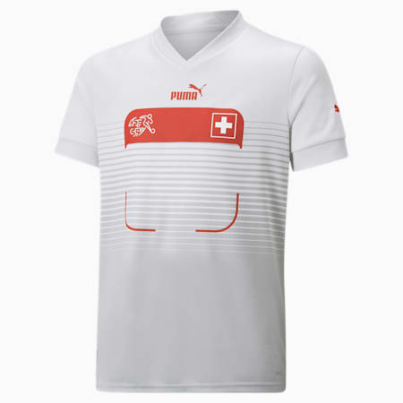 Switzerland Away 22/23 Replica Jersey Youth, Nimbus Cloud-Harbor Mist, small