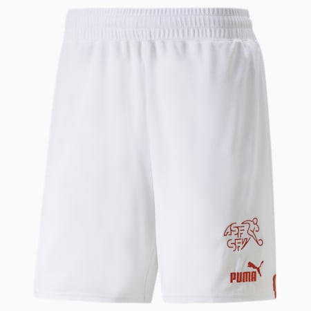 Schweiz 22/23 Shorts für Herren, Puma White-Puma Red, small
