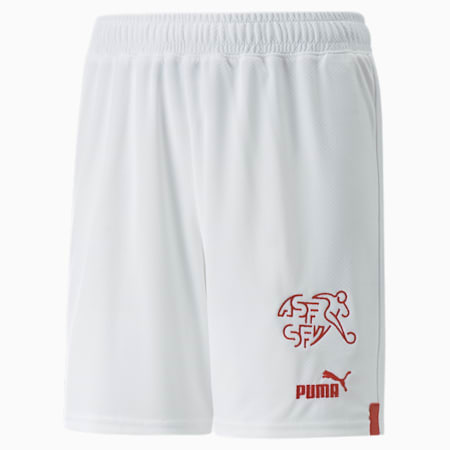 Switzerland 22/23 Replica Shorts Youth, Puma White-Puma Red, small
