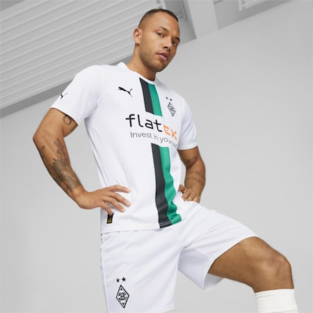 Borussia Mönchengladbach Home 22/23 Replica Trikot Männer, Puma White-Puma Black-Power Green, small