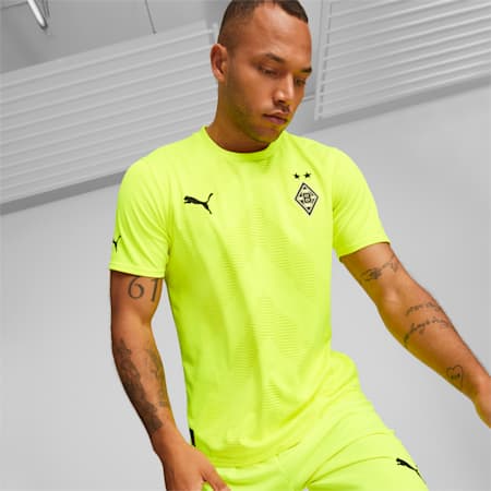 Replika koszulki bramkarza Borussia Mönchengladbach dla mężczyzn, Yellow Alert, small