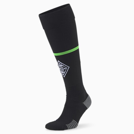 Chaussettes de foot à bandes Borussia Mönchengladbach Homme, Puma Black-Classic Green-Puma White, small
