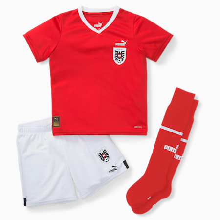 Austria Home 22/23 Mini zestaw, Puma Red-Puma White, small