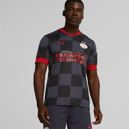 Maillot extérieur 22/23 PSV Eindhoven Replica Homme, Parisian Night-High Risk Red, small