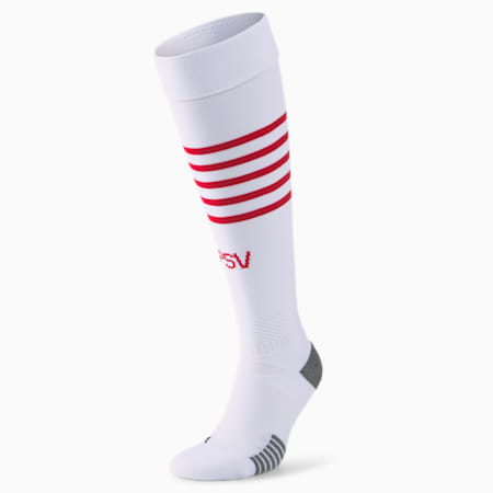 PSV Eindhoven Football Hooped Replica Socks, Puma White-High Risk Red, small