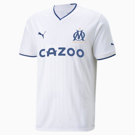 قميص جيرسيه للرجال Olympique de Marseille Home 22/23 Replica, Puma White-Limoges, small-DFA
