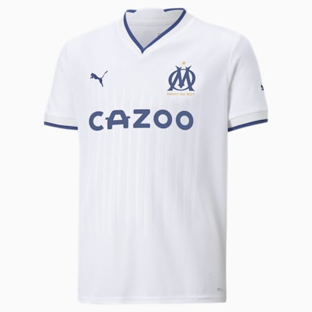 Maillot Olympique de Marseille Home 22/23 Replica Enfant et Adolescent, Puma White-Limoges, small-DFA