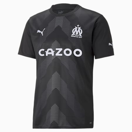 Replika koszulki piłkarskiej Olympique de Marseille z krótkim rękawem dla bramkarza, Puma Black, small