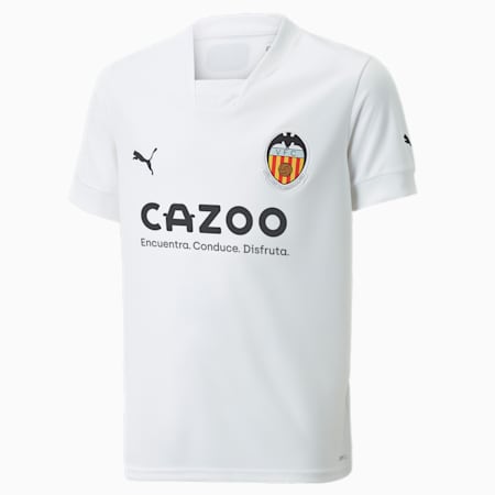 Valencia CF Home 22/23 Réplica Camiseta Niño, Puma White-Puma Black, small