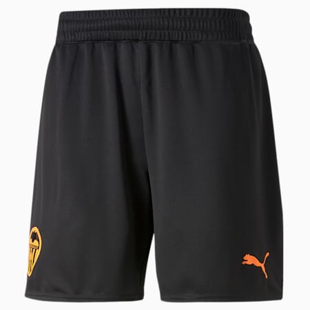 Shorts para hombre réplica de la equipación 22/23 del Valencia CF, Puma Black-Neon Citrus, small