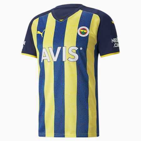 Fsk Fenerbahce Heim Herren Trikot Blazing Yellow Medieval Blue Puma Fussball Clubs Puma Deutschland