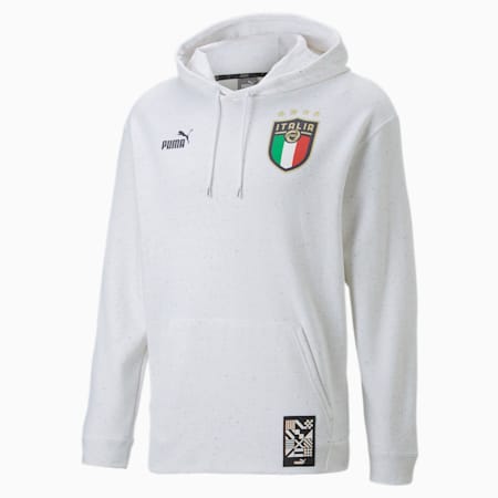 Italy ftblCulture Hoodie Men, Puma White Heather, small