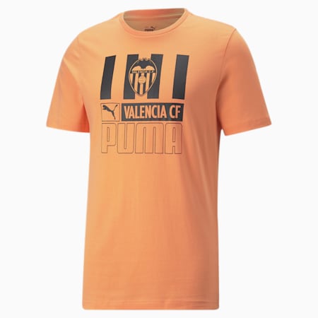 Camiseta de fútbol para hombre Valencia CF ftblCore, Deep Apricot-Puma Black, small