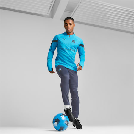 Olympique de Marseille Fußball Trainingshose Herren, Bleu Azur-Parisian Night, small
