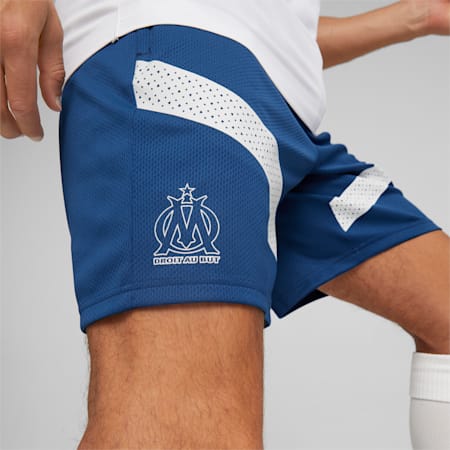 Olympique de Marseille voetbaltrainingsshort voor heren, Limoges-Puma White, small