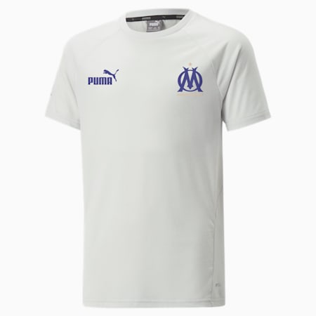 Olympique de Marseille Football Casuals Tee Youth, Nimbus Cloud-Limoges, small