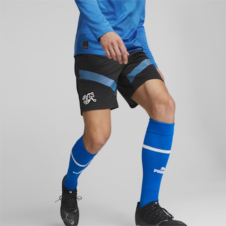 Short d’entraînement de foot Suisse Homme, Puma Black-Puma White, small