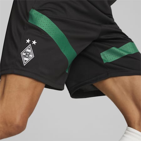 Borussia Mönchengladbach Voetbal Trainingsshort Heren, Puma Black-Power Green, small