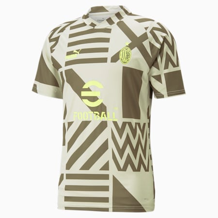 A.C. Milan Football Prematch Jersey Men, Spring Moss, small-SEA
