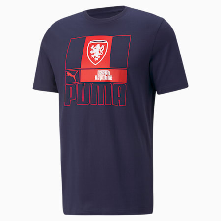 T-shirt de foot République tchèque Homme, Peacoat, small