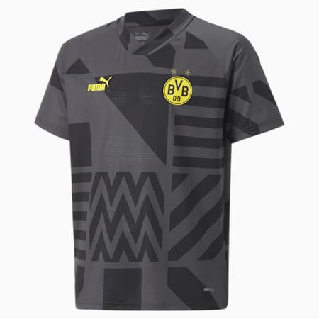 Borussia Dortmund Fútbol Prematch Jersey Juventud, Puma Black-Asphalt, small