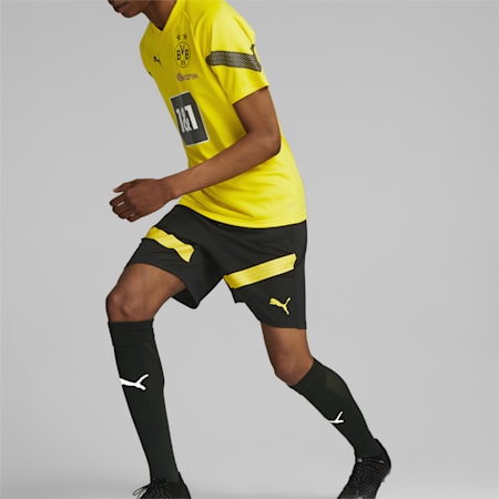 Shorts de training de fútbol para hombre Borussia Dortmund, Puma Black-Cyber Yellow, small