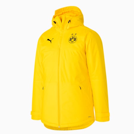 남성 BVB 트레이닝 윈터 자켓/BVB Training Winter Jacket, Cyber Yellow, small-KOR