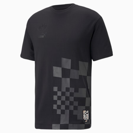 Camiseta para hombre Borussia Dortmund ftblCulture, Puma Black-Asphalt, small