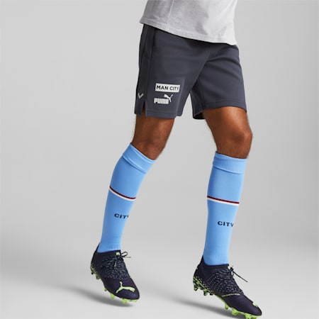 Manchester City F.C. Casuals Fußball-Shorts für Herren, Parisian Night-Gray Violet, small