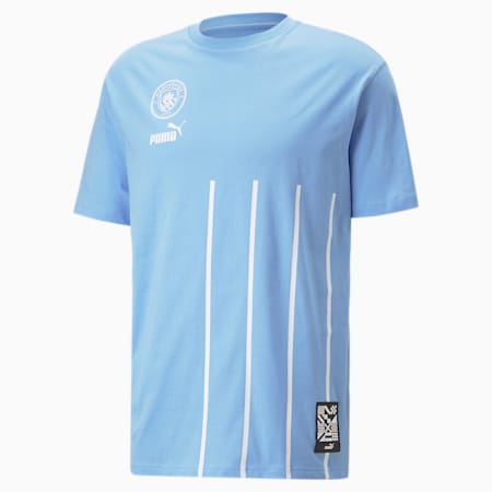 Manchester City F.C. ftblCulture Tee Men, Team Light Blue-Puma White, small-GBR