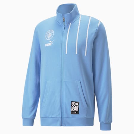 Manchester City F.C. ftblCulture Track Jacket Men, Team Light Blue-Puma White, small-GBR