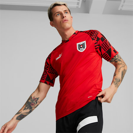 Koszulka przedmeczowa Austria Football Men, Puma Red-Puma Black, small