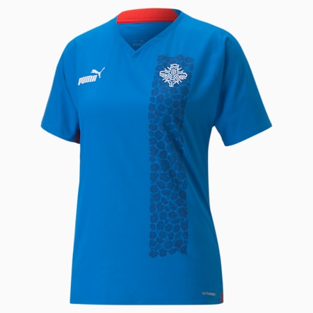 Maillot Home Islande PUMA x LIBERTY Femme, Electric Blue Lemonade, small