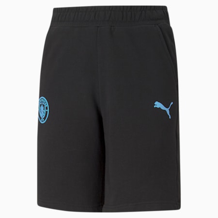 Manchester City FC Youth Football Shorts, Puma Black, small-IND