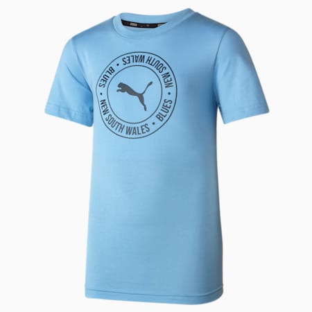 NSW Blues Youth Graphic Tee, Bel Air Blue, small-AUS