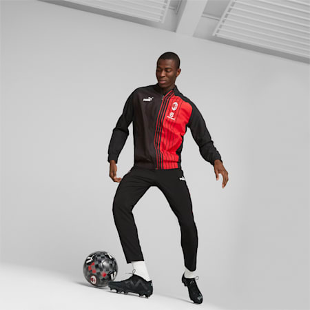 Veste d’avant-match A.C. Milan, PUMA Black-Tango Red, small