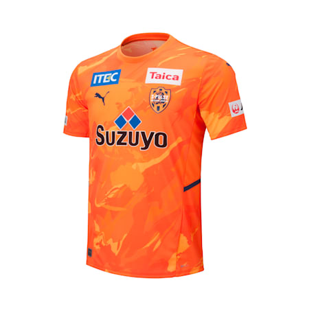 メンズ エスパルス 2022 半袖 1ST ゲームシャツ, GOLDEN POPPY-AOP(S Orange), small-JPN
