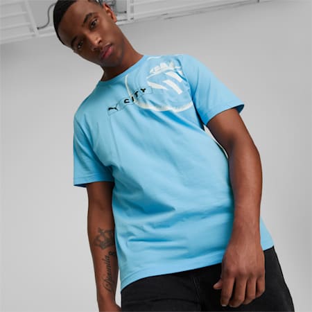 Manchester City ftblLegacy Tee Men, Team Light Blue-PUMA Black, small