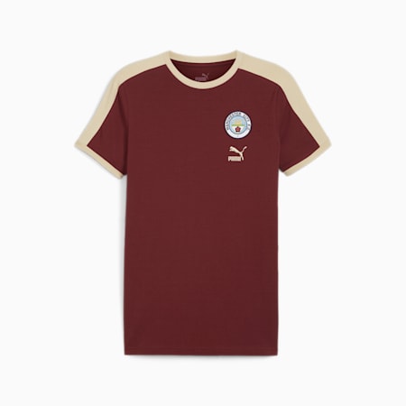 Manchester City F.C. ftblHeritage T7 Tee Men, Aubergine-Granola, small