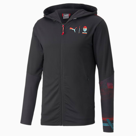 Giacca in tessuto A.C. Milan Esports da uomo, Puma Black-Tango Red, small