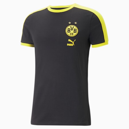 Camiseta de fútbol ftblHeritage T7 del Borussia Dortmund para hombre, PUMA Black, small