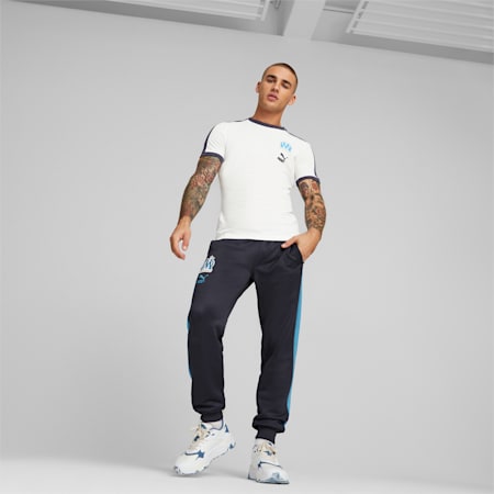 Olympique de Marseille ftblHeritage T7 Track Pants Men, Parisian Night-French Night - Bleu Azur, small