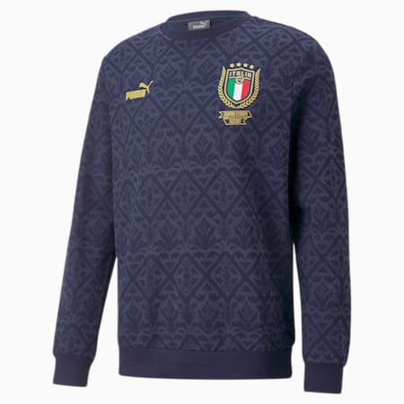 Italia Graphic Winner Men's Sweatshirt, Spellbound-Peacoat, small-IND
