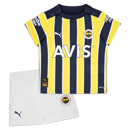 Fenerbahçe S.K. 22/23 thuistenue voor baby's, Medieval Blue-Blazing Yellow, small